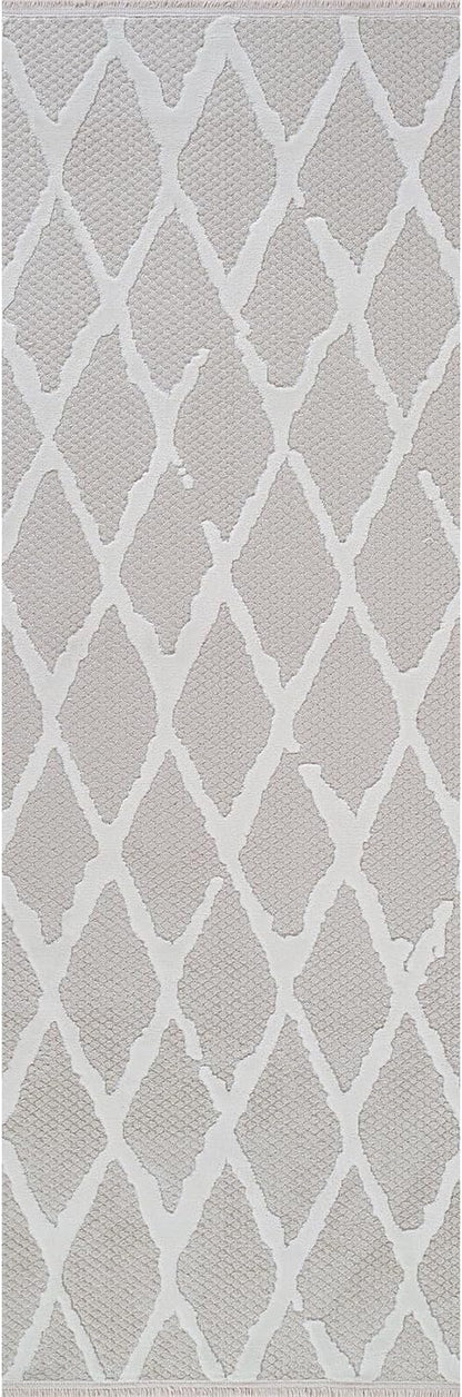 Modern Indoor Rug Diamond 2x7 Area Rugs for Living Room Luxury Kitchen Bedroom Durable Soft Geometric Durable Low and High Pile Stain Resistant Non Shedding Area Carpet 2x7