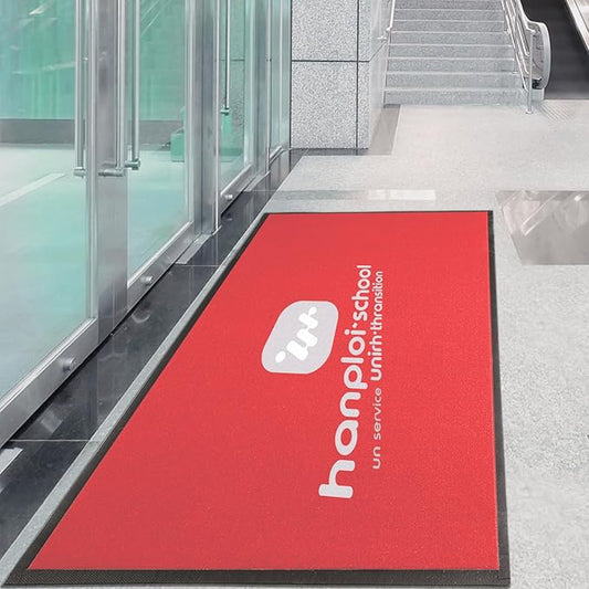 Custom Rugs with Logo Doormat Runner Personalized Commercial Area Carpet with Any Size Color Logo Shape Pattern Non Slip Rugs for Indoor Outdoor