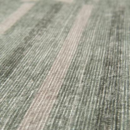 Revival Rugs Flam 6'x9' Zero-Shedding Area Rug for Living Room Bedroom - Oeko-TEX Certified, Low Pile, Spot Clean, Green