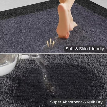 Machine Washable Kitchen Rug 32" x 48", Non Slip Indoor Door Rug, Absorbent Entrance Runner Rug for Bedroom, Hallway, Bathroom, Floor