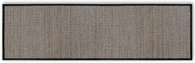 Artoid Mode Washable Non Skid Kitchen Rugs and Mats Doormat, Absorbent Door Mat Rugs for Kitchen Floor Front of Sink Hallway Black 17x60 Inch