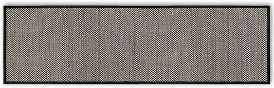 Artoid Mode Washable Non Skid Kitchen Rugs and Mats Doormat, Absorbent Door Mat Rugs for Kitchen Floor Front of Sink Hallway Black 17x60 Inch