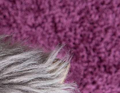 Unique Loom Solid Shag Collection Area Rug (4' 1" x 6' 1" Rectangle, Eggplant Purple)