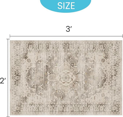 24" x 36" Washable Indoor Doormat 2x3 Entry Rug Welcome Mat Front Door Mat Non-Slip