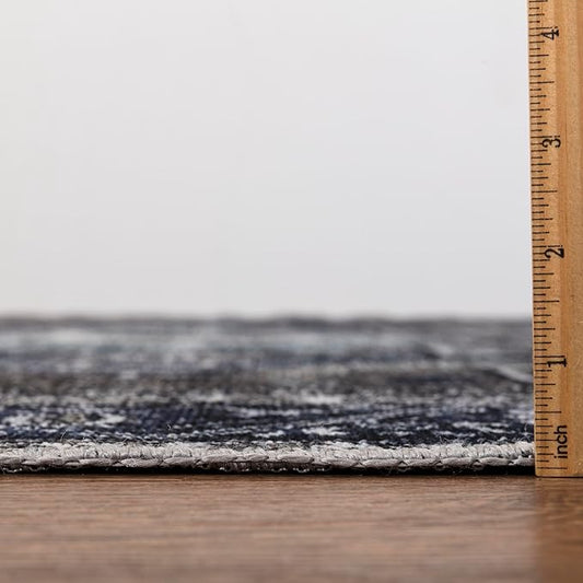 Keen Home Design 8x10 Rug - Machine Washable Area Rug with Non-Slip Backing, Ideal for Living Room, Dining Room, Bedroom - Vintage, Easy Clean, Durable, Low Pile - (8' x 10')