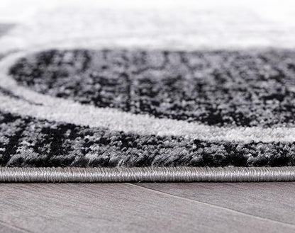 Rugshop Contemporary Circle Design Area Rug, Non-Shedding Carpet for Living Room, Dining Room, or Office, Cream, 10' x 14'