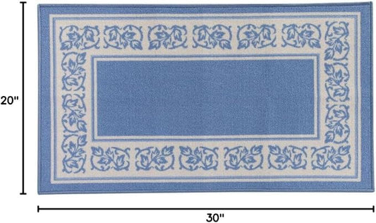 Floral Border Rug