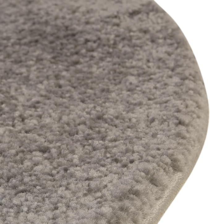 Unique Loom Solo Collection Area Rug - Calabasas (5' 3" x 8' Oval, Gray)