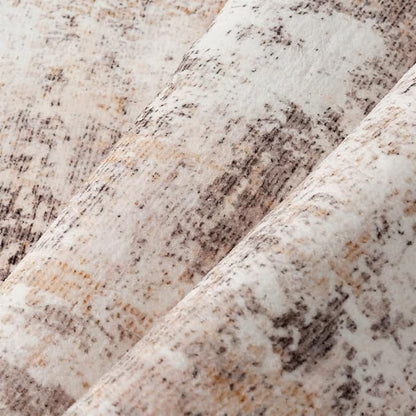 6x9 Washable Area Rug Beige Grey Abstract Living Room Bedroom Throw Rug Neutral Modern Non Slip Soft Medium Pile Indoor Carpet for Dining Room Office Entryway