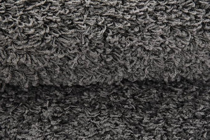 Unique Loom Solid Shag Collection Area Rug (4' 1" x 6' 1" Rectangle, Graphite Gray)