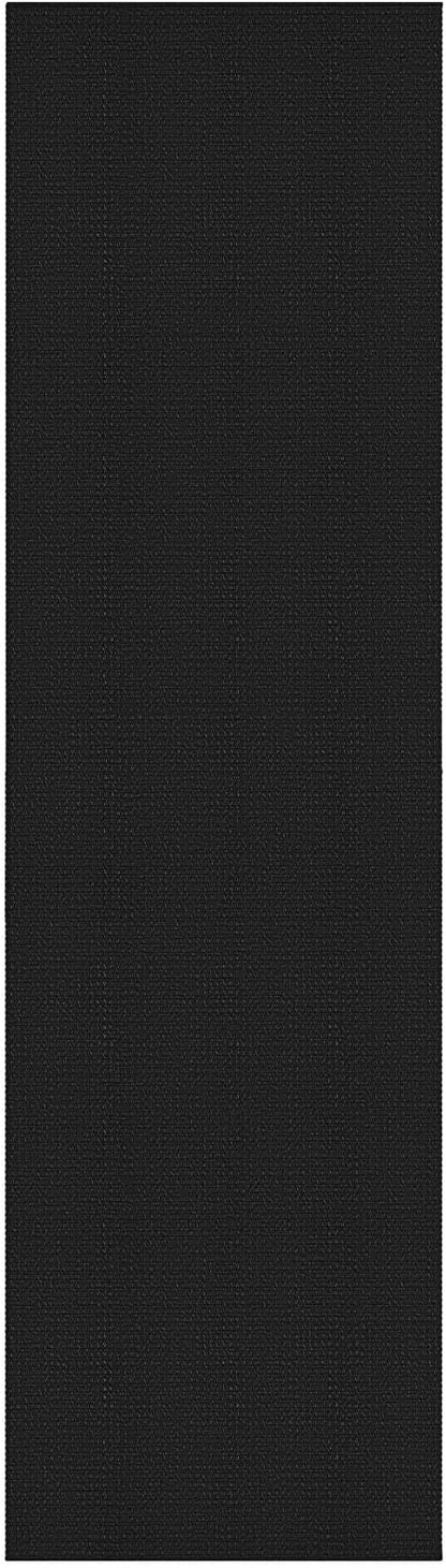 KOZYFLY Extra Long Runners for Hallways 3x14 ft Washable Kitchen Runner Non Slip Rubber Backed Hallway Rug Cotton Entryway Runner Rug Floor Carpet for Indoor Hall, Kitchen, Stair, Black/Dark Grey