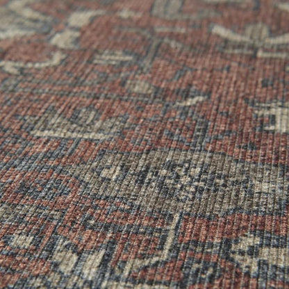 Revival Rugs Zinnia 6'x9' Zero-Shedding Area Rug for Living Room Bedroom - Oeko-TEX Certified, Low Pile, Spot Clean, Terra, Orange, Red