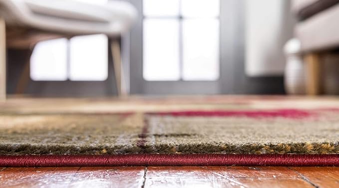 Unique Loom Barista Collection Area Rug - Timor (2' 2" x 3' 1" Rectangle, Multi/ Red)