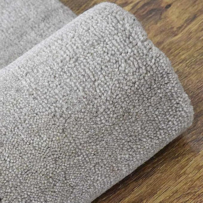 Hand Knotted Loom Wool ECO-Friendly Area Rugs - 10'x10', Octagon, Blue Color, Solid Plain Design, High Pile Thick Handmade Anti Skid Area Rugs for Living Room, Bed Room (L00111)