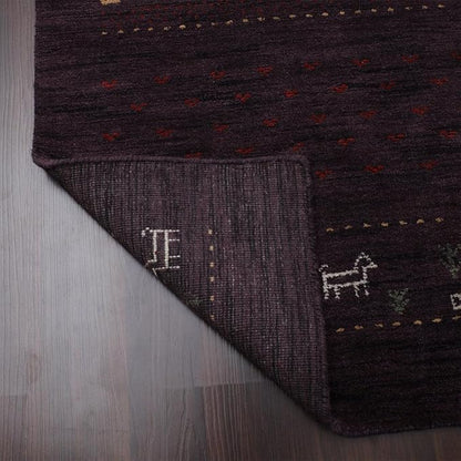 Hand Knotted Loom Wool ECO-Friendly Area Rugs - 2'6''x10', Runner, Brown Color, Solid Plain Design, High Pile Handmade Anti Skid Area Rugs for Living Room, Bed Room (L00111)