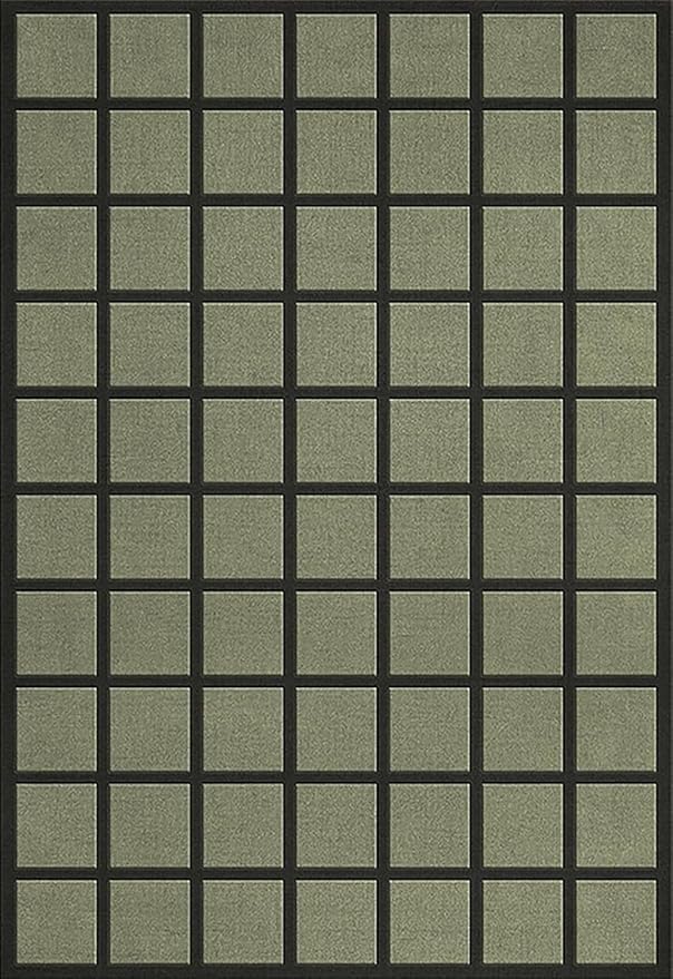 Handmade Wool Area Rug & Runner | Modern Grid Pattern Carpet for Living Room, Bedroom, Hallway & Home Décor | Multiple