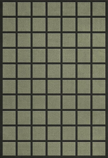 Handmade Wool Area Rug & Runner | Modern Grid Pattern Carpet for Living Room, Bedroom, Hallway & Home Décor | Multiple