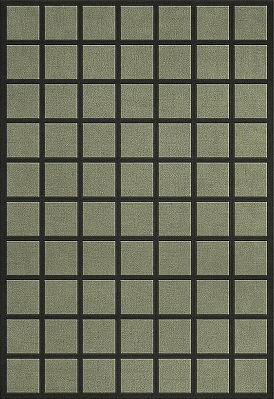 Handmade Wool Area Rug & Runner | Modern Grid Pattern Carpet for Living Room, Bedroom, Hallway & Home Décor | Multiple
