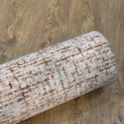 Rugsotic Carpets Hand Tufted Wool ECO-Friendly Area Rugs - 4'x6', Rectangle Shape, Camel, Floral Modern Design, High Pile Thick Handmade Anti Skid Area Rugs for Living Room, Bed Room (K00219)