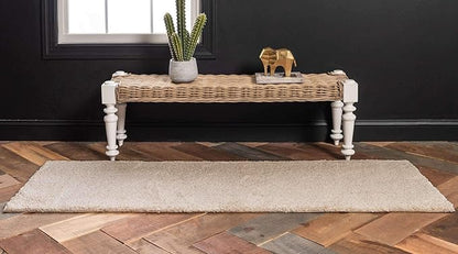 Unique Loom Solo Collection Area Rug - Calabasas (2' 2" x 13' Runner, Ivory)