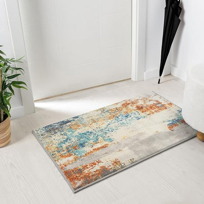 LUXE WEAVERS Euston Collection Multi 2x3 Modern Abstract Area Rug