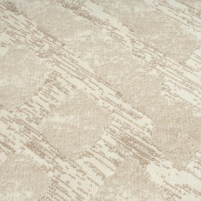 Abani Terra Cream Area Rug for Living Room, Bedroom - Rustic Modern Pattern - 6' x 9' - Durable & Easy to Clean