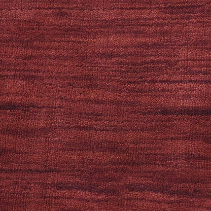 Hand Knotted Loom Wool ECO-Friendly Area Rugs - 10'x10', Octagon, Dark Red Color, Solid Plain Design, High Pile Handmade Anti Skid Area Rugs for Living Room, Bed Room (L00111)