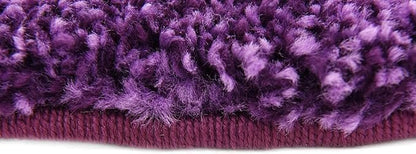 Unique Loom Solo Collection Area Rug - Calabasas (6' 1" Round, Violet)