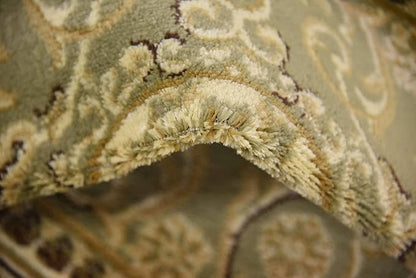 Unique Loom Versailles Collection Traditional Classic Medallion Floral Motif Area Rug (4' 0 x 4' 0 Square, Green/ Ivory)