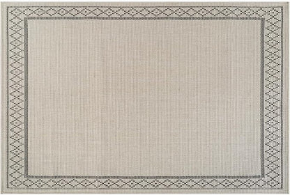 Easy Jute Rugs 2x3 Frame Bone Color Living Room Indoor Outdoor Door Mat for Patio and Kitchen Rug High Traffic Washable Easy to Clean Solid Boho Woven Design Carpet (2 x 3)
