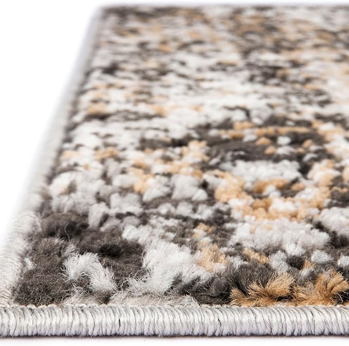 Rugs.com Leipzig Collection Rug – 10x14 Beige Low-Pile Rug Perfect for Living Rooms, Large Dining Rooms, Open Floorplans