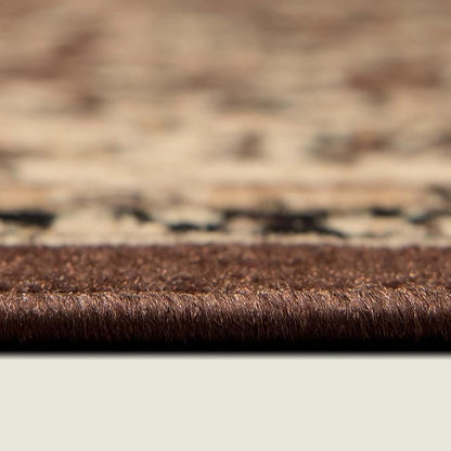 Unique Loom Sialk Hill Collection Area Rug - Washington (3' 3" Round Brown/Black)