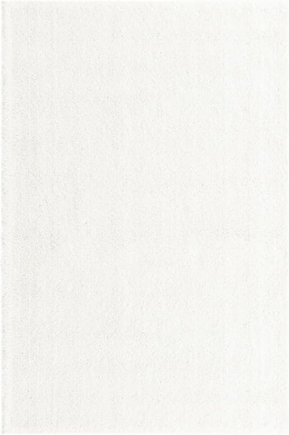 Unique Loom Solo Collection Area Rug - Calabasas (4' 1" x 6' 1" Rectangle, Snow White)