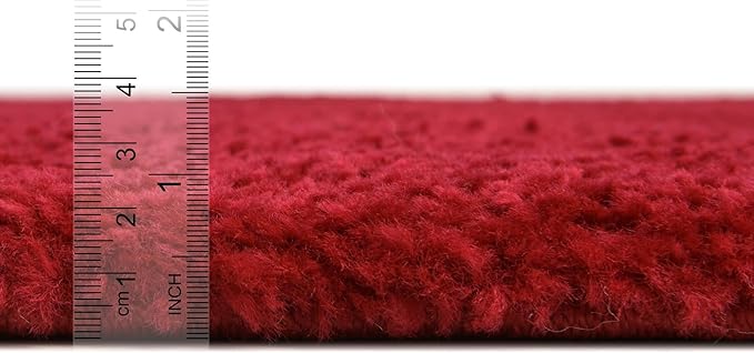 Unique Loom Solo Collection Area Rug - Calabasas (3' 3" x 5' 3" Rectangle, Red)
