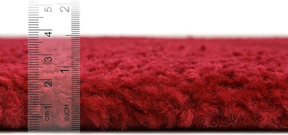 Unique Loom Solo Collection Area Rug - Calabasas (2' 2" x 6' 7" Runner, Red)