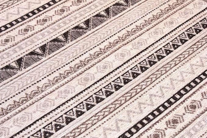 Alfa Rich 3x5 White Black Gray Washable Area Rugs for Living Room Bedroom Kitchen Decor Runner