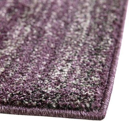 Rugs.com Angelica Collection Rug – 10 Ft Runner Violet Medium Rug Perfect for Hallways, Entryways