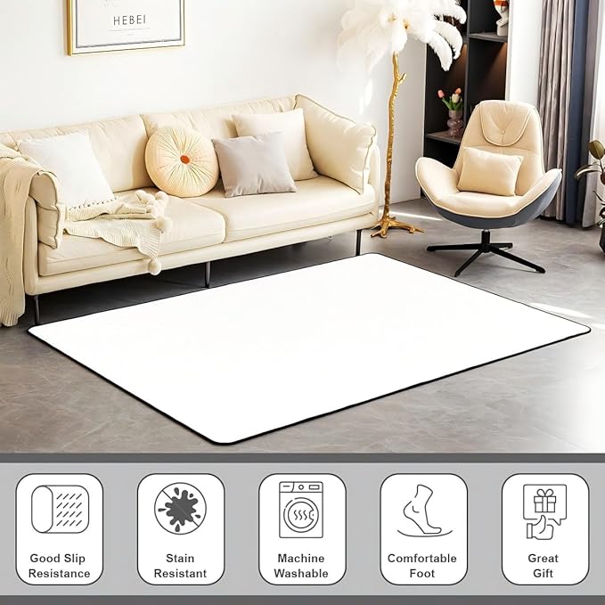 Black Floral Bat 3x5 Area Rug Halloween Bats Rugs for Living Room | Boho Flowers Washable Rug, Romantic Plant Gothic Carpet Indoor Floor Mat