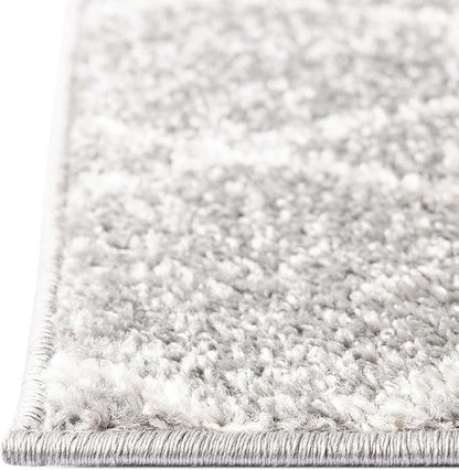 Unique Loom Trellis Frieze Collection Area Rug - Geometric (7' 1" x 10', Light Gray/ Ivory)