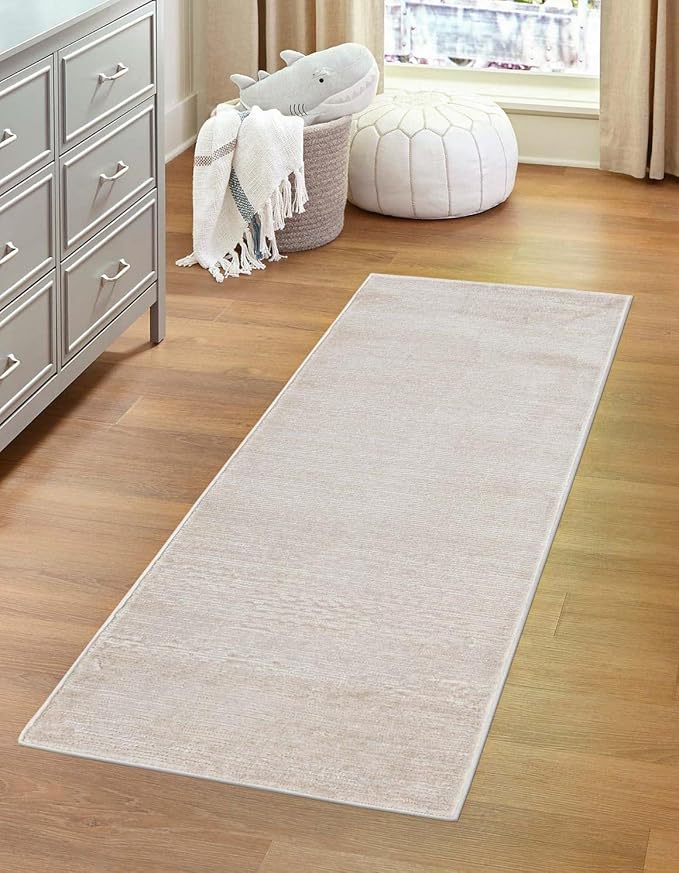 Unique Loom Finsbury Collection Area Rug - Kate (2' 7" x 12' 2" Runner, Ivory/ Beige)