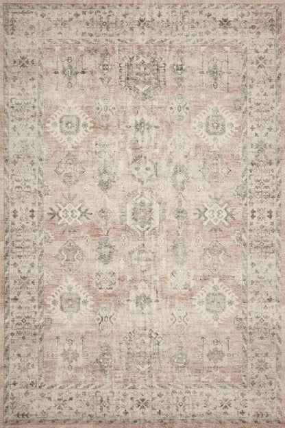 Loloi Hathaway Collection HTH-03 Java/Multi 2'-3" x 3'-9", .25" Thick Accent Rug, Soft, Durable, Printed, Modern, Low Pile, Non-Shedding, Easy Clean, Living Room Rug