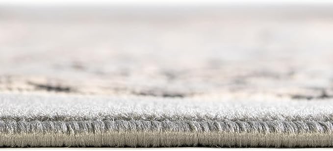 Rugs.com Yasmin Collection Rug – 8' x 10' Gray Medium Rug Perfect for Living Rooms, Large Dining Rooms, Open Floorplans