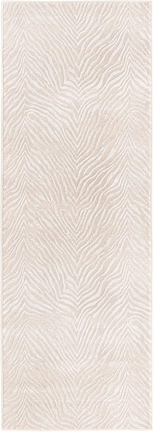 Unique Loom Finsbury Collection Area Rug - Meghan (2' x 6' 1" Runner, Ivory Beige)