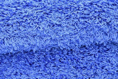 Unique Loom Solid Shag Collection Area Rug (6' 1" x 9' Rectangle, Periwinkle Blue)