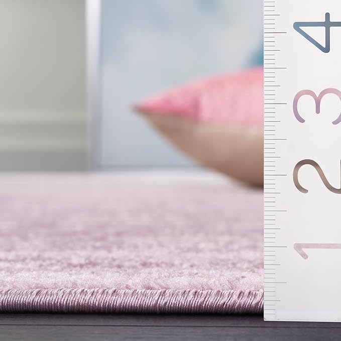 SAFAVIEH Adirondack Collection Area Rug - 8' Square, Cream & Purple, Modern Ombre Design, Non Shedding & Easy to Clean, Ideal for Living Room, Bedroom, Office, Dining Space (ADR113L)