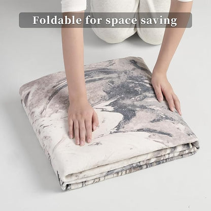 Ciicool Modern Abstract Area Rug 2x3 Washable Small Soft Entryway Rugs, Brown Non-Slip Low Pile Throw Entry Rug, Foldable Kitchen Bathroom Rugs Floor Carpet for Entrance Bedroom Indoor Doormat