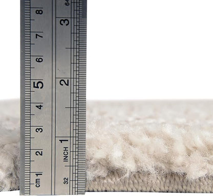 Unique Loom Solo Collection Area Rug - Calabasas (7' 10" Octagon, Ivory)