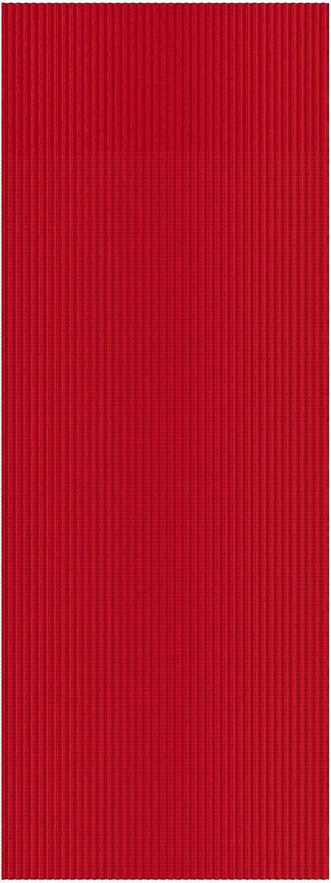 Ottomanson 3'11" x 24' Hallway Runner with Scraper Pile - Extra Durable Non-Slip Rug Mat for Indoor & Outdoor Use - Ideal for Kitchen, Entryway & Garage - High-Traffic Carpet, Red