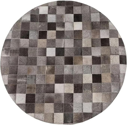 Round Area Rug – Soft Modern Carpet for Living Room, Bedroom, Entryway – Non-Slip Durable Floor Mat for Home Décor (Grey_7X7)