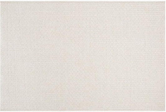 Easy Jute Rugs 2x3 White Color Living Room Indoor Outdoor Door Mat for Farmhouse Patio and Kitchen Rug High Traffic Washable Easy to Clean Solid Boho Woven Design Outside Carpet (2 x 3)